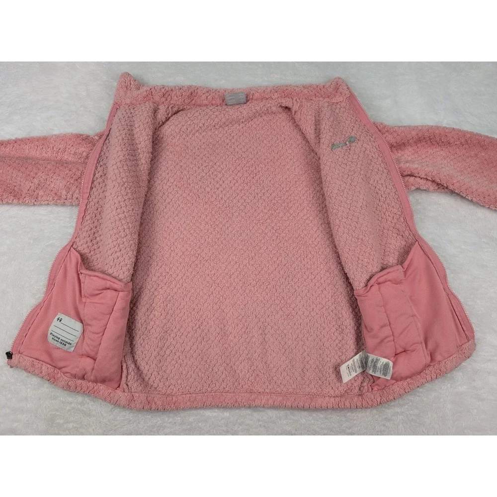 Columbia Girls/Youth‎ XL (18/20) Pink Sherpa Fleece Full Zip Jacket